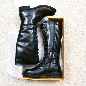 dirty laundry roset tall combat boots